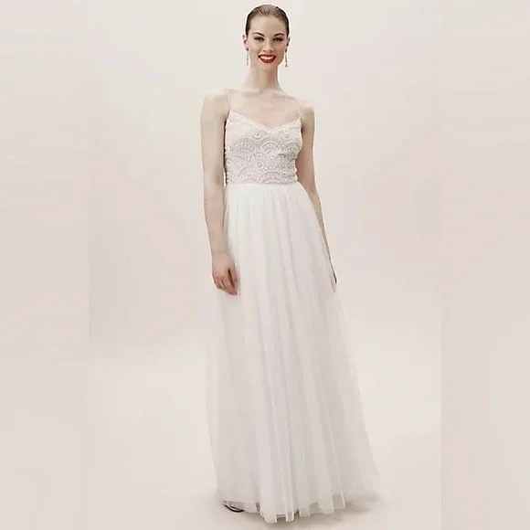 floral embroidered wedding dresses Nadine